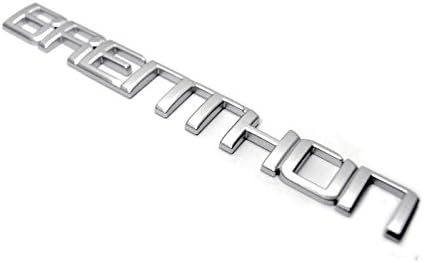 Brenthon Lettering Mini Emblem Matte Silver Color for All Cars