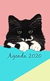 Agenda 2020: Agenda 2020 Chat-semainier-emploi du temps illustré chat-calendrier 2020 chat- intéri by Agenda Création