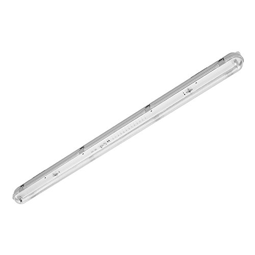 PureLed SET LED Feuchtraumleuchte Wannenleuchte IP65 mit 1X T8 LED 18W 3000K warmweiß G13 120cm Bürolampe – Bild 3