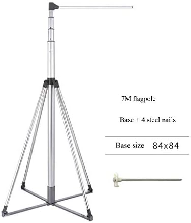 AJZXHE Advertising rack Advertising flagpole beach flag banner outdoor flag telescopic flagpole Poster display stand (Size : 7m)