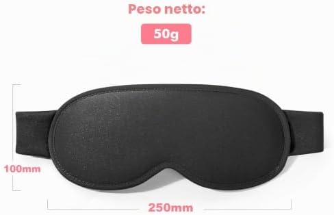 Mascherina per Dormire 3D, 100% Oscurante, Spazioso e Traspirante — foto 8 di 8
