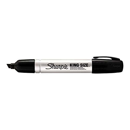 Sharpie(R) King-Size(TM) Permanent Markers, Black, Pack of 12, 15001