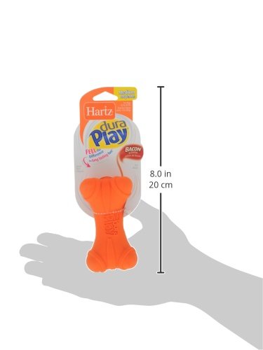 Hartz Dura Play Bacon Scented Dog Bone Toy - Medium (Colors Vary)