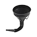 mAuto, Plastic Funnel Premium Mesh Filter Funnel w/Flexible Easy to Pour Spout Spill Free Adjustable, Black