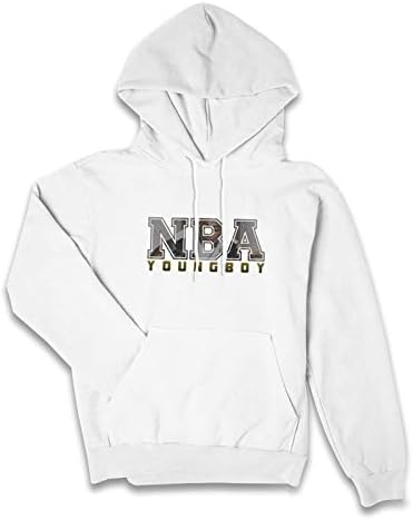 Nba Youngboy Never Broke Again Womens Hoodie Fashion Pullover Sweater White