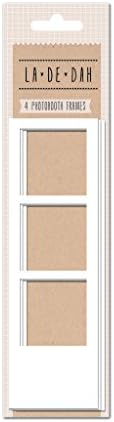 La De Dah Photo Booth Frames Scrapbook Card Film Strip Embellishment x4