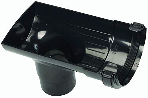 Hunter (R12:B 112MM Half Round Stop END Outlet Black) Half Round guttering Components. Select Individual Parts as Required.