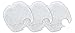 SUNSUN HW-303B Replacement White Fine Filter Sponge 3PCS Set by Sun Microsystems