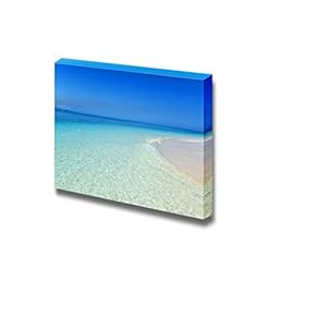 Canvas Prints Wall Art - Gorgeous Beach in Summertime Beautiful Landscape | Modern Home Deoration/Wall Art Giclee Printing Wrapped Canvas Art Ready to Hang - 12" x 18"