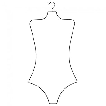Amazon Com Nahanco Bfwb12 Ladies Wire Swimwear Body Hanger Black Pack Of 12 Industrial Scientific