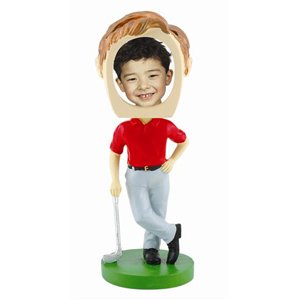 Golf Photo Bobble Head - Case of 12