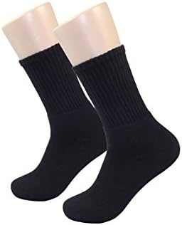 Sam Sewing Co Men's Athletic Cushion Sock 6-Pack (2 Pair Black)