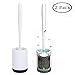Glendan Toilet Brush and Holder Upgraded Modern Design with Soft Bristle,Bathroom Toilet Bowl Brush Set,Toilet Cleaning Brush Kit (2 Pack)