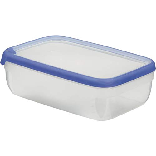 CURVER Food container rectangular 4,0l in transparent/blue, 30 x 20 x 7