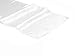 12" x 108" Satin Table Top Runner Wedding Linens - 25 colors! - White