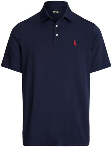 Polo by Ralph Lauren ネイビーシャツ M POLO RALPH LAUREN Men's Medium Fit Interlock Polo Shirt