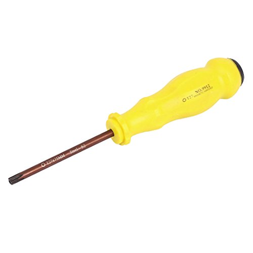 Click Here to See More Images T27 5mm Magnetic Tip Plastic Grip Torx Security Screwdriver Yellow