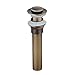 Beelee Bathroom Faucet Vanity Sink Pop Up Drain Stopper with Overflow, Antique Brass Finished