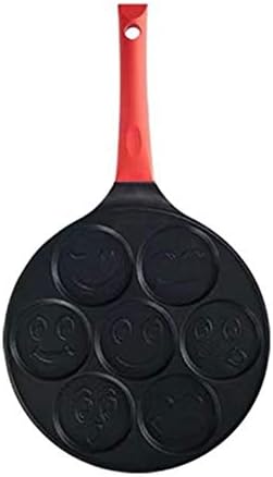 Non Stick Coating Pancake Pan, Mini Pancake Maker Round Cast Iron Hard Pancakes Pan for Pancakes, Pizzas, and Quesadillas.
