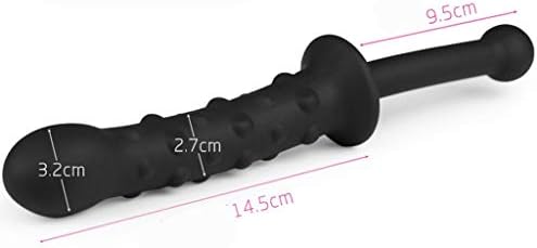 SChunLian Hand-held Massage Stick, Men's Cucumber Can Be Inserted Into G-Stick MâstürbâtõrPênīsPǔ-mp (Color : Black)