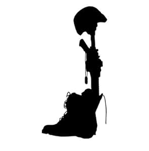 Amazon.com: Military Battlefield Cross Silhouette Vinyl ...