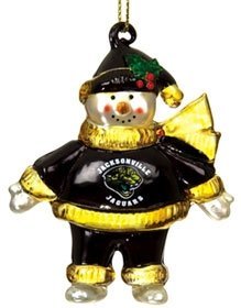 Jacksonville Jaguars Snowman Christmas Ornament
