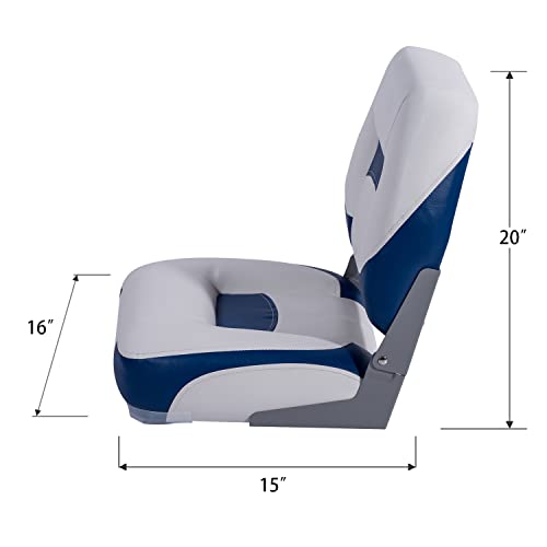 NORTHCAPTAIN T1 Deluxe Low Back Folding Boat Seat Stainless Steel