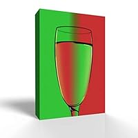 Canvas Wall Art Wine Glass Canvas Prints Home Artwork Decoration for Living Room,Bedroom - 12x18 inches