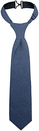 Troy James Boys Little Boys' Necktie (L(4-6 yrs), Blue Linen)