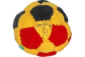 DIRTBAG 32 Panel Footbag Sack You Kick, Flying Clipper Original Design, Sand Filled, Premium Quality, Machine Washable, Bright Vivid Colors.