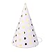 Boieo Party Hats Birthday Cone Set Gold Polka Dot Striped Paper for Adults Kids Happy Birthday Party Decorations 12 Pcs