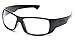 Pyramex Safety Furix Safety Glasses, Black Frame/Clear Anti-Fog, one size