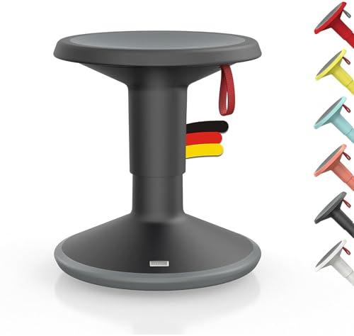 Interstuhl UPis1 - ergonomischer Sitzhocker mit Schwingeffekt - höhenverstellbar - Hocker mit rutschhemmender Standfläche & Kippschutz - Bürohocker (S