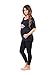 Mother Bee 3 Pack Women's Dolman Sleeve Maternity and Nursing Tunic and Rags & Couture - Made in USA