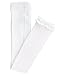 RuffleButts Baby/Toddler Girls Footless Ruffled Tights - White, 4-6
