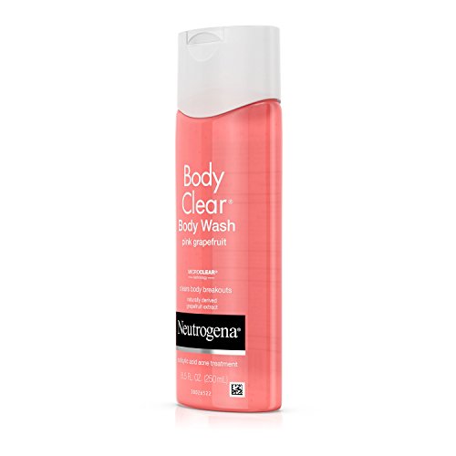 Neutrogena Body Clear Body Wash, Salicylic Acid Acne Treatment, Pink