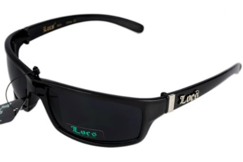 Locs Sunglasses Dark Lens Black Frame