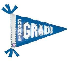 blue congrats grad balloons