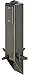 Arlington Industries GP19B-1 Gard-N-Post Outdoor Landscape Lighting Garden Post, 19-Inch, Black