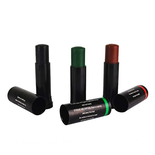 Shentesel 3Pcs 3 Color Camouflage Face Body Paint Stick Hunting CS Outdoor Game Makeup Oil - Thumbnail 4