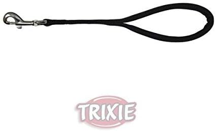 Trixie Premium Short Dog Leash, Medium/X-Large, Black, M-XL: 30 cm/25 mm - Image 3