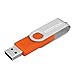 Kootion 10 X 1GB USB Flash Drive 1gb Flash Drive Swivel Thumb Drive Memory Stick Keychain Design Orange