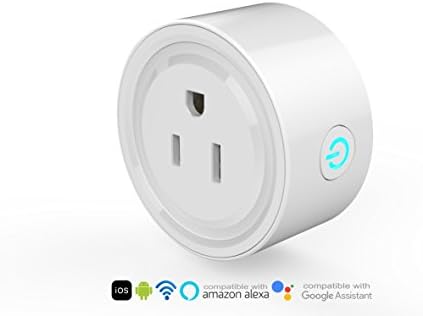 Smart Plug, Wi-Fi Enabled Mini Socket compatible with Alexa, Google Assistant iOS Android App by Smarter Goods