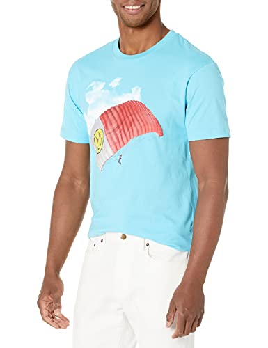 J Balvin Parachute Short Sleeve Shirt, Blue, Small