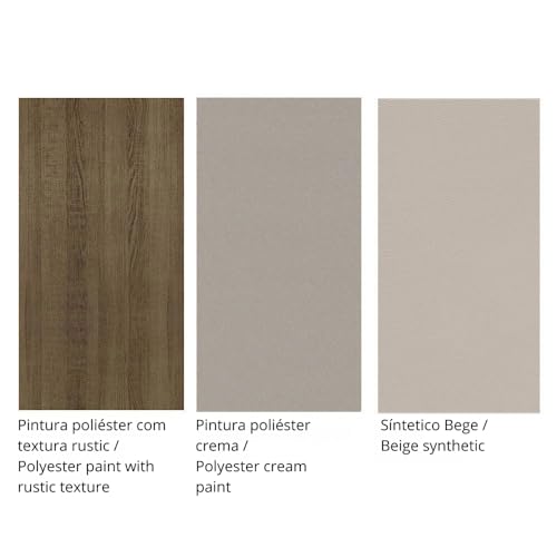 Madesa Kit con 6 Sillas de Comedor 4280 - Marrón/Crema/Beige