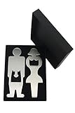 Knob & Knockers, Set of 2 Stainless Steel Unique Sexy Bottle Openers & Gift Box. Perfect present for Birthdays, Bachelor/Bachelorette Parties, Weddings and other Special Occasions.