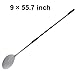 SHANGPEIXUAN 9'' Turning Pizza Peel Stainless steel with 47 Inch Total Length Outdoor Pizza Oven Accessories