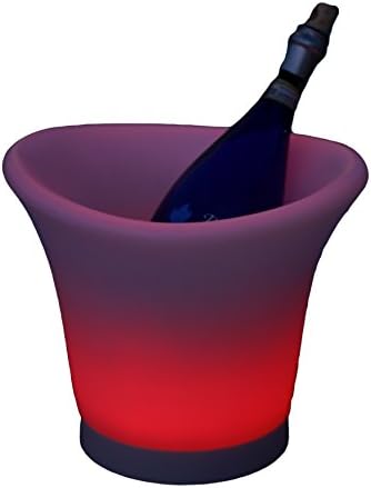 PublicLight LED Illuminated Color Changing Ice Bucket 16 Color Tones with Brightness Control by Remote