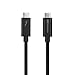 Certified Cable Matters 40 Gbps Thunderbolt 3 Cable (USB C Thunderbolt Cable) in Black 3.3 Feet Supporting 100W Charging