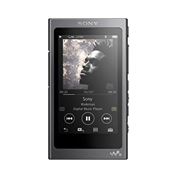 Sony NW-A35 16GB Walkman - Digital Music Player with Hi-Res Audio, Charcoal Black (2017 model)